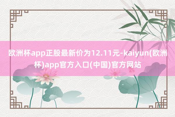 欧洲杯app正股最新价为12.11元-kaiyun(欧洲杯)app官方入口(中国)官方网站