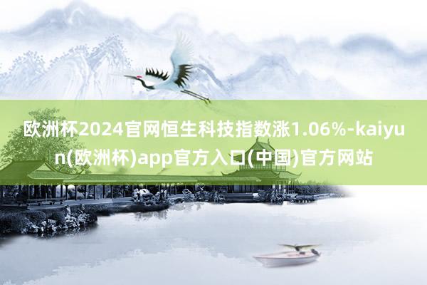 欧洲杯2024官网恒生科技指数涨1.06%-kaiyun(欧洲杯)app官方入口(中国)官方网站