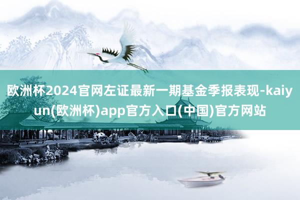 欧洲杯2024官网左证最新一期基金季报表现-kaiyun(欧洲杯)app官方入口(中国)官方网站