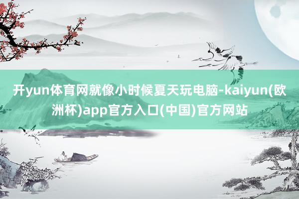 开yun体育网就像小时候夏天玩电脑-kaiyun(欧洲杯)app官方入口(中国)官方网站