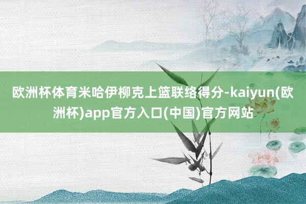 欧洲杯体育米哈伊柳克上篮联络得分-kaiyun(欧洲杯)app官方入口(中国)官方网站